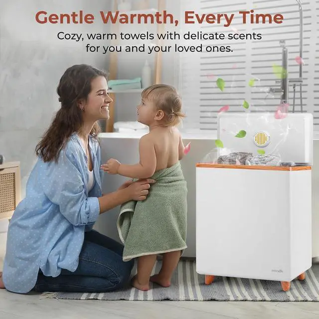 Alt view image 4 of 7 - SereneLife WIFI Luxury Rectangle Towel Warmer - Spa & Bathroom Blanket Heater with Custom Fragrance, Auto Shut-Off, Fits 2 large Towels, Blankets, Bathrobes, PJ's - Perfect Gift for Him & Her