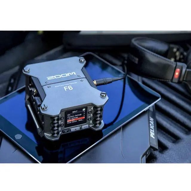 Alt view image 5 of 6 - Zoom F6 Professional Field Recorder/Mixer for Filmmakers & Musicians with 6 XLR Inputs, Pro Quality Preamps, 32-Bit Float, Timecode, Battery Power, with Wireless Control