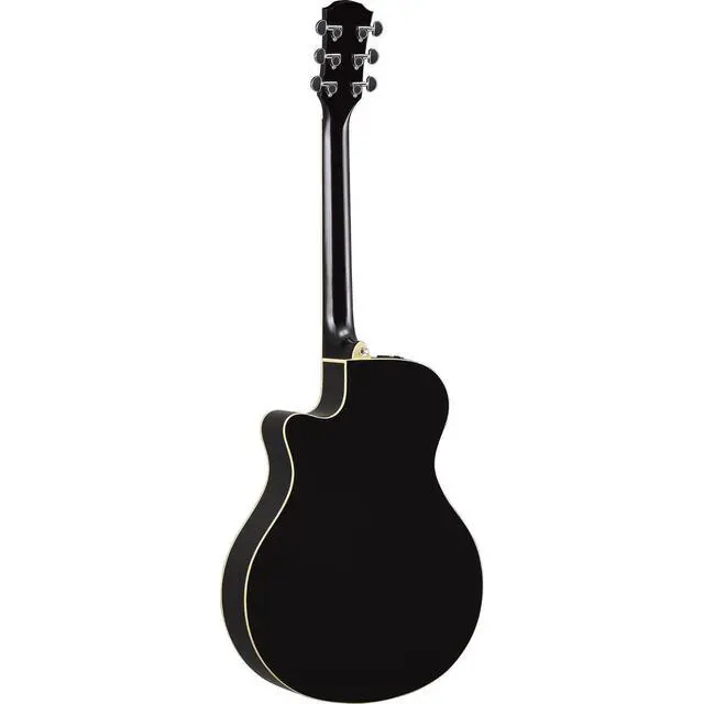 Alt view image 2 of 2 - Yamaha APX600 BL Thin Body Acoustic-Electric Guitar, Black