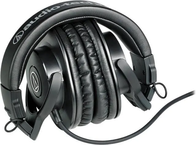 Alt view image 3 of 5 - Audio-Technica ATH-M30x Professional Studio Monitor Headphones, Black