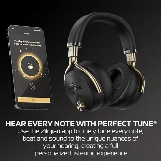 Alt view image 4 of 7 - Zildjian ALCHEM-E Perfect Tune Over-Ear Headphones - Black