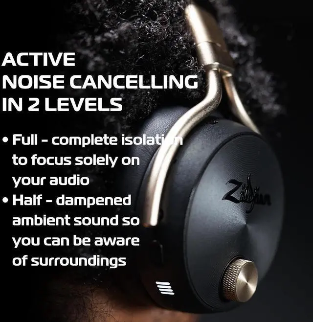 Alt view image 5 of 7 - Zildjian ALCHEM-E Perfect Tune Over-Ear Headphones - Black