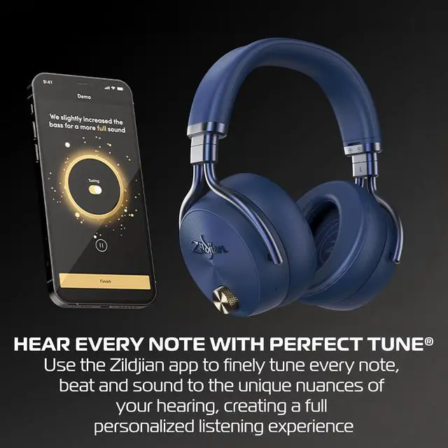 Alt view image 4 of 7 - Zildjian ALCHEM-E Perfect Tune Over-Ear Headphones - Midnight
