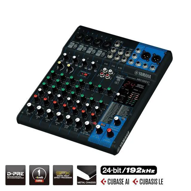 Alt view image 2 of 7 - YAMAHA MG10XU 10-Input Stereo Mixer with Effects