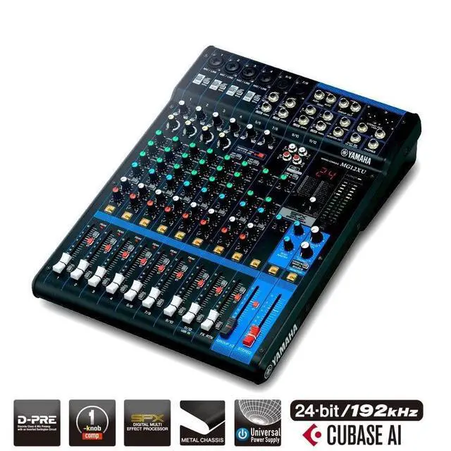 Alt view image 6 of 6 - Yamaha MG12 12-Input 4-Bus Mixer