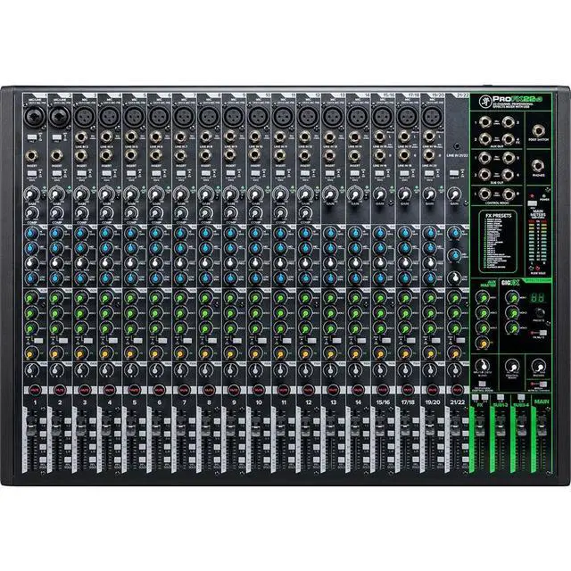 Alt view image 4 of 5 - Mackie ProFX22v3 22-Channel Professional Analog Mixer with USB, Onyx Mic Preamps and GigFX Effects Engine | 17 Onyx Mic Preamps, 2x4 USB, Gigfx, 22 Channels, 48V Phantom Power