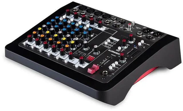 Main image of Allen & Heath ZEDi-10 - Compact Hybrid Audio Mixer/4x4 USB Interface (AH-ZEDi-10) | 4 X Xlr and Trs Mic and Line, 2 Stereo Inputs, 4in/4out 24-Bit/96khz USB, Global 48V Phantom, Hi-Z, 3-Band Eq