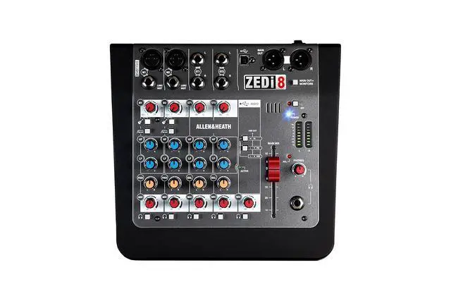 Alt view image 3 of 7 - Allen & Heath ZEDi-8 - Compact Hybrid Audio Mixer/USB Interface (AH-ZEDi-8)