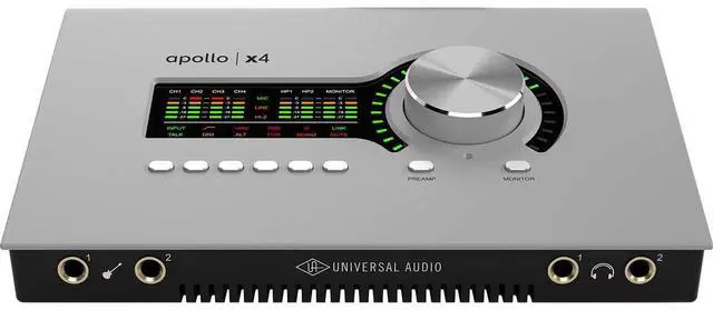 Alt view image 3 of 5 - Universal Audio Apollo x4 Gen 2 with UAD Analog Classics Thunderbolt 3 Audio Interface | 12x18 Thunderbolt 3 Interface, 4 Unison Mic and Line Pres, Quad Core Dsp, 24-Bit/192 Khz Converters