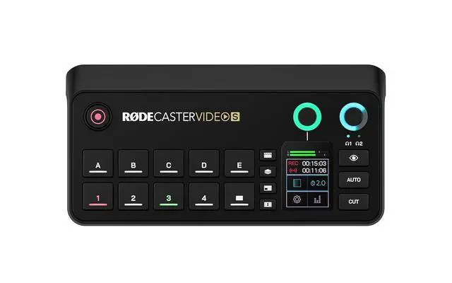 Alt view image 2 of 7 - RØDE RØDECaster Video S Podcast Video Switcher and Audio Interface Multi-Camera, 4 x Video Inputs (HDMI and USB), 1080p60, Multi-Source Scenes