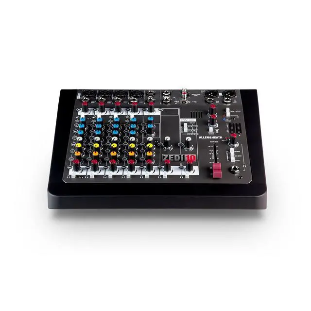 Alt view image 7 of 7 - Allen & Heath ZEDi-10 - Compact Hybrid Audio Mixer/4x4 USB Interface (AH-ZEDi-10) | 4 X Xlr and Trs Mic and Line, 2 Stereo Inputs, 4in/4out 24-Bit/96khz USB, Global 48V Phantom, Hi-Z, 3-Band Eq