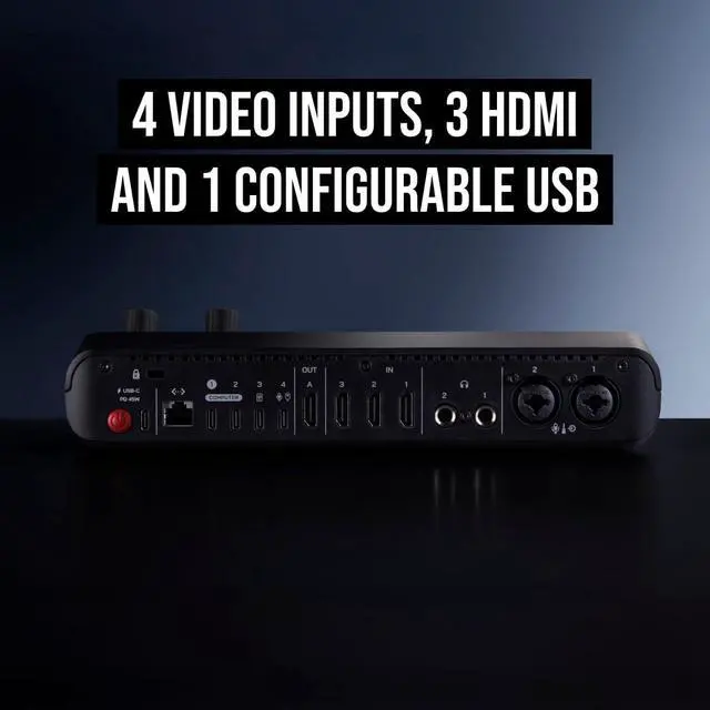 Alt view image 5 of 7 - RØDE RØDECaster Video S Podcast Video Switcher and Audio Interface Multi-Camera, 4 x Video Inputs (HDMI and USB), 1080p60, Multi-Source Scenes