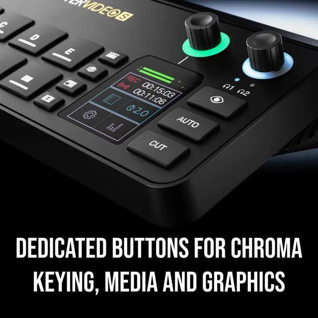 Alt view image 6 of 7 - RØDE RØDECaster Video S Podcast Video Switcher and Audio Interface Multi-Camera, 4 x Video Inputs (HDMI and USB), 1080p60, Multi-Source Scenes