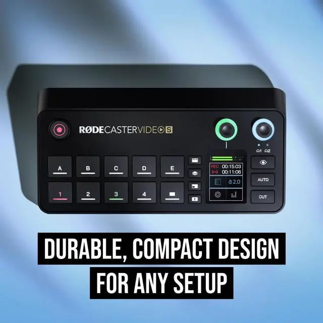 Alt view image 7 of 7 - RØDE RØDECaster Video S Podcast Video Switcher and Audio Interface Multi-Camera, 4 x Video Inputs (HDMI and USB), 1080p60, Multi-Source Scenes