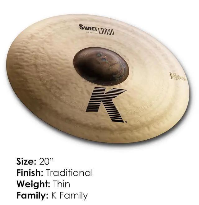 Alt view image 2 of 7 - Zildjian 20" K Sweet Crash