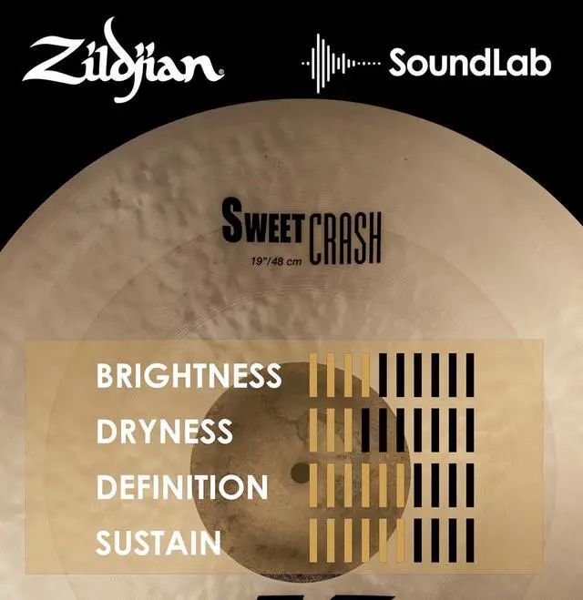Alt view image 5 of 6 - Zildjian K0705 19" K Sweet Crash Cymbal