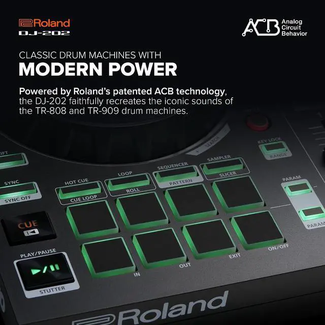 Alt view image 5 of 7 - Roland DJ-202 Compact DJ Controller
