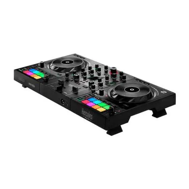 Alt view image 4 of 7 - Hercules DJControl Inpulse 500: 2-deck USB DJ controller for Serato DJ and DJUCED (included) | Serato Dj Lite and Djuced Included, Built-in Audio Interface, 16 Rgb Pads, Touch Jog Wheels