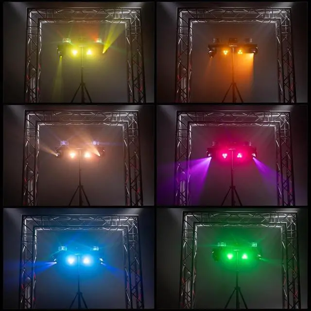 Alt view image 5 of 7 - CHAUVET DJ GigBAR Move + ILS 5-In-1 Lighting System | Moving Heads, Derbies, Washes, Laser & Strobe on One Bar | ILS Compatible | RF Remote, Tripod & Carry Bags Included