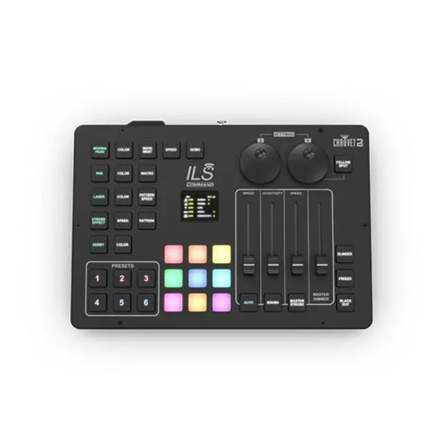 Alt view image 5 of 5 - CHAUVET DJ ILS Command Lighting Controller | Sound-Activated Music Sync | Instant Show Creation | Master Control Hub for ILS-Compatible Lighting Fixtures and Simplified Performance Control