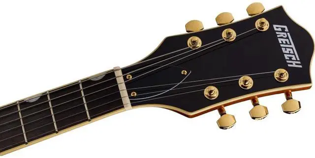 Alt view image 6 of 7 - Gretsch LTD Broadkaster Jr. Semi-hollowbody Electric Guitar - Roundup Orange Stain | Flame Okoume Semi-Hollow Body, Usa Full'tron Pickups, Bigsby B70 Vibrato, Thin 'u' Neck, Roundup Orange Stain