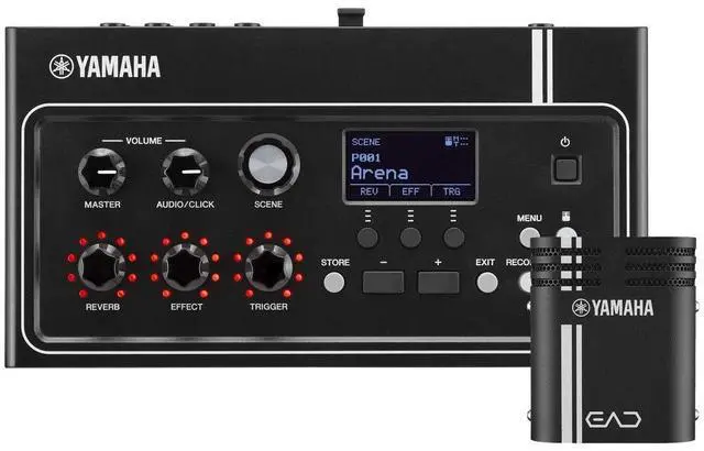 Alt view image 2 of 7 - Yamaha EAD10 Electronic-Acoustic Drum Module with Stereo Microphone and Trigger,Black | Xy Stereo Mic Plus Kick Trigger, 50 Presets/200 User Scenes, Up to 6 Triggers, USB Audio and USB Flash Record