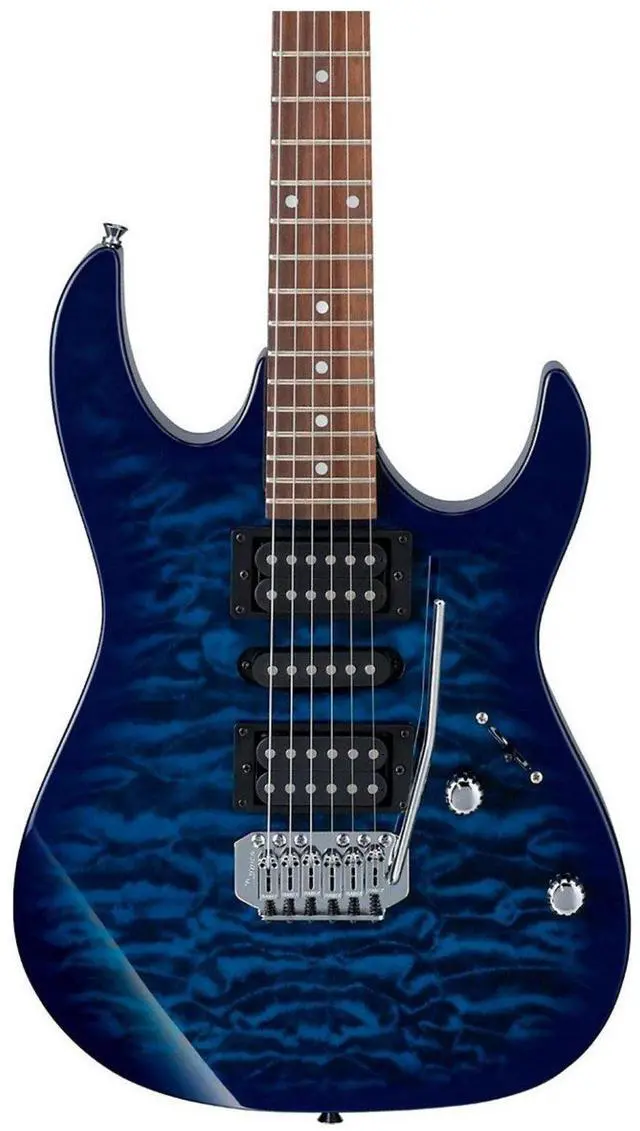 Alt view image 2 of 3 - Ibanez GIO Series GRX70QA - Transparent Blue Burst