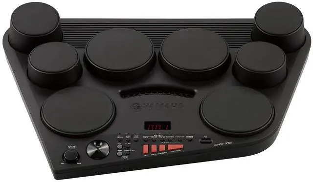 Alt view image 5 of 7 - Yamaha DD75 Portable Digital Drums with 2 Pedals, Drumsticks and PA130 Power Adapter