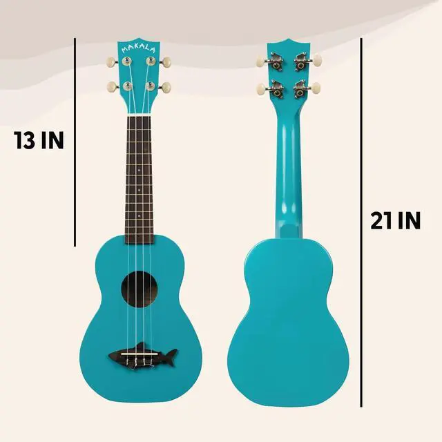 Alt view image 4 of 6 - Kala MK-SS/BLU Makala Shark Soprano Ukulele, Blue, One Size