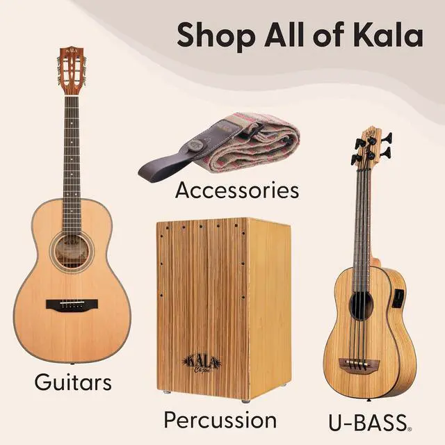 Alt view image 6 of 6 - Kala Recycled Soprano Waterman Ukulele Durable, Travel-Ready Instrument - Black Sand | 100% Grs Recycled Abs Body and Neck, Aquila B-Blacks Strings, Includes Logo Tote and Quick-Start Guide
