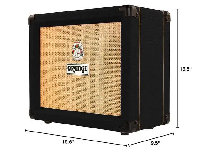 Alt view image 6 of 6 - Orange Crush 20RT 20W 8" 2-Channel Guitar Amplifier and Speaker Combo, Black | 20W 2-Channel Combo, 1x8 Voice of the World Speaker, Built-in Reverb and Chromatic Tuner, Cabsim Headphone and Line Out