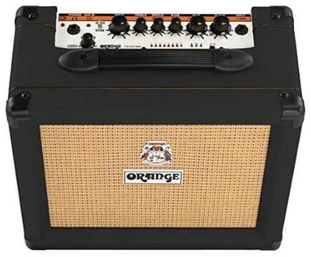 Alt view image 3 of 6 - Orange Crush 20RT 20W 8" 2-Channel Guitar Amplifier and Speaker Combo, Black | 20W 2-Channel Combo, 1x8 Voice of the World Speaker, Built-in Reverb and Chromatic Tuner, Cabsim Headphone and Line Out
