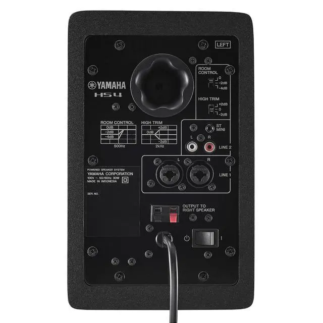 Alt view image 3 of 7 - Yamaha HS4 Powered Studio Monitor in Black, Pair (HS4 B)