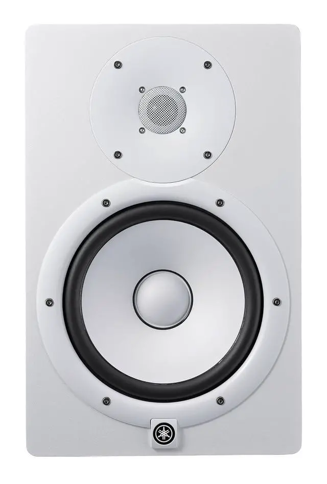 Alt view image 2 of 5 - Yamaha HS8 W 8-Inch Powered Studio Monitor Speaker, White