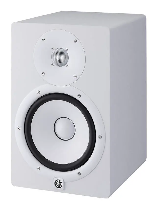 Alt view image 3 of 5 - Yamaha HS8 W 8-Inch Powered Studio Monitor Speaker, White