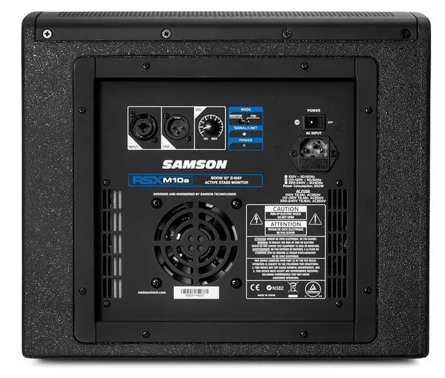 Alt view image 3 of 7 - Samson RSXM10A - 800W 2-Way Active Stage Monitor, Black
