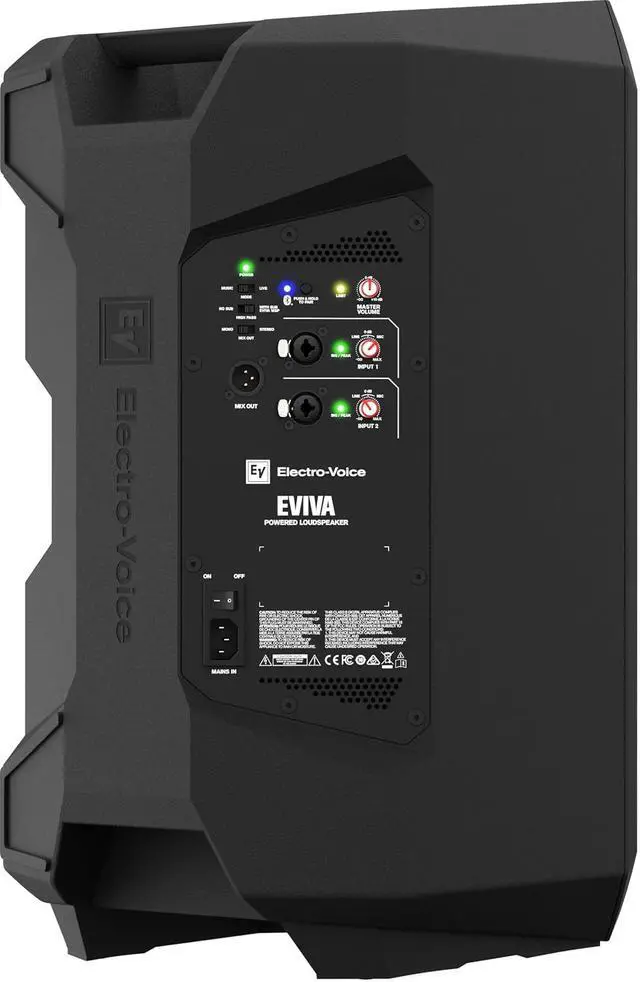 Alt view image 2 of 3 - Electro-Voice EVIVA12P 2-Way Powered Loudspeaker with Bluetooth, 12 Inch
