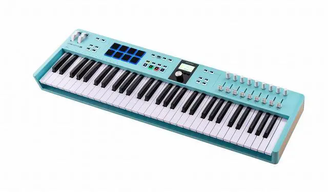 Alt view image 3 of 5 - Arturia KeyLab Essential mk3 61-key Keyboard Controller - Aquamarine