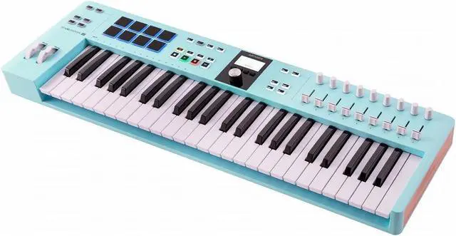 Alt view image 2 of 6 - Arturia KeyLab Essential mk3 49-key Keyboard Controller - Aquamarine