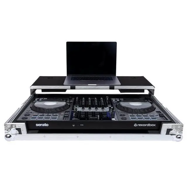 Alt view image 2 of 7 - Headliner Flight Case Compatible with Pioneer DJ DDJ-FLX10 with Laptop Platform | Fits Pioneer Ddj-Flx10/ddj-1000srt, 3/8 Plywood, High-Density Foam, Gliding Laptop Platform, Wheels