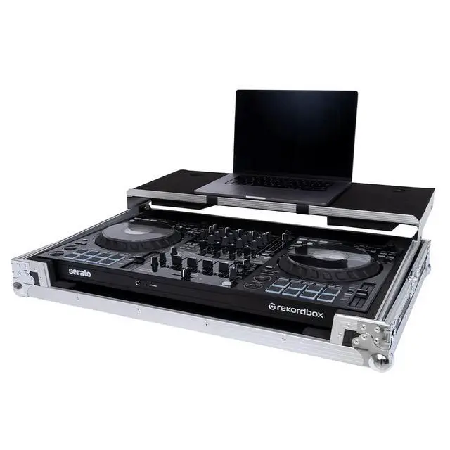 Alt view image 5 of 7 - Headliner Flight Case Compatible with Pioneer DJ DDJ-FLX10 with Laptop Platform | Fits Pioneer Ddj-Flx10/ddj-1000srt, 3/8 Plywood, High-Density Foam, Gliding Laptop Platform, Wheels