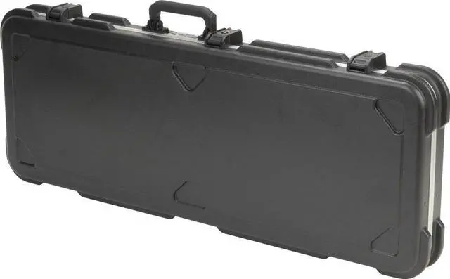 Main image of SKB Fender Jaguar/Jazzmaster Hardshell Case, Rubber-Modified Styrene Hard Case with Plush Interior and TSA Latches for Travel Protection