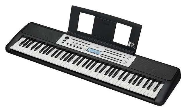 Alt view image 2 of 5 - Yamaha YPT-W320 76 Touch Sensitive Key Portable Keyboard for Beginners with Music Rest, Power Adapter