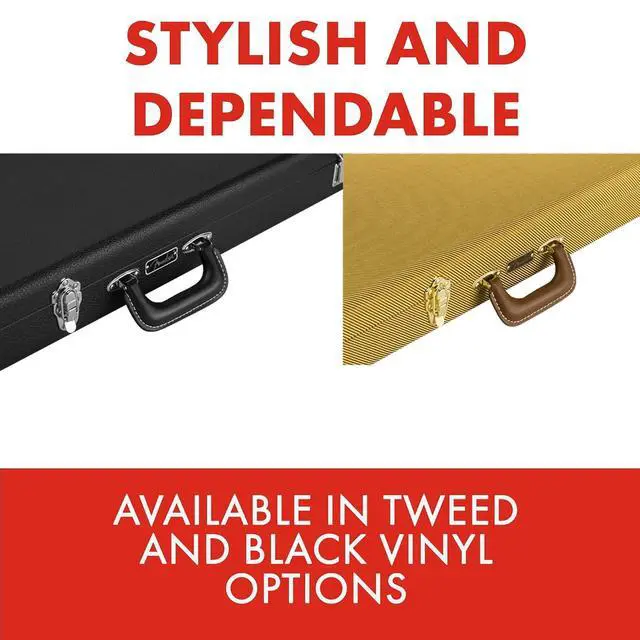 Alt view image 2 of 6 - Fender Classic Series Wood Case for Strat/Tele - Tweed