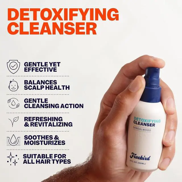 Alt view image 2 of 5 - Freebird Skin Care Kit - 3-in-1 Premium Bald Head Care, Soothe Shaving, Nourishing Detox Cleanser, Purifying Exfoliator, Refreshing Moisturizer, Enhanced Hydration, Ideal for Daily Skin Maintenance
