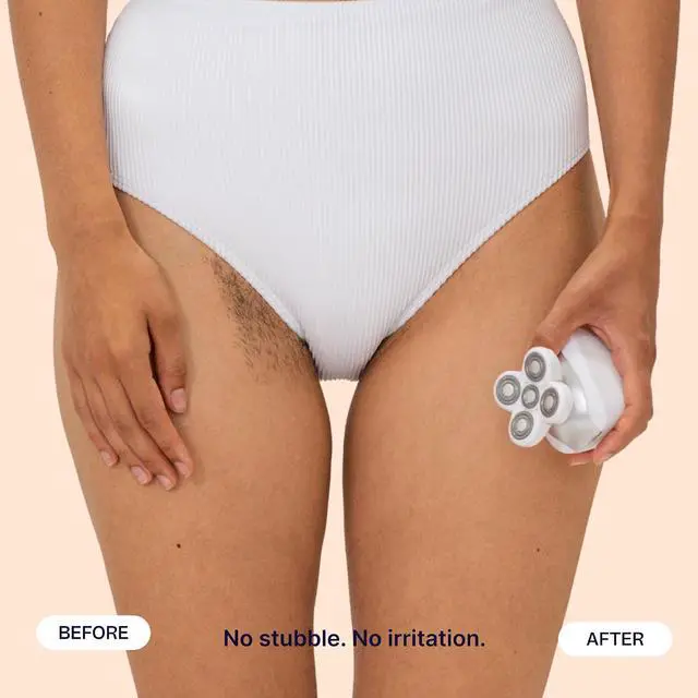 Alt view image 3 of 7 - Freebird FlexSeries Electric Razor for Women - Silk Smooth Legs, Body Hair, & Pubic Shaver - for Private Area, Sensitive Skin, Bikini Trimmer