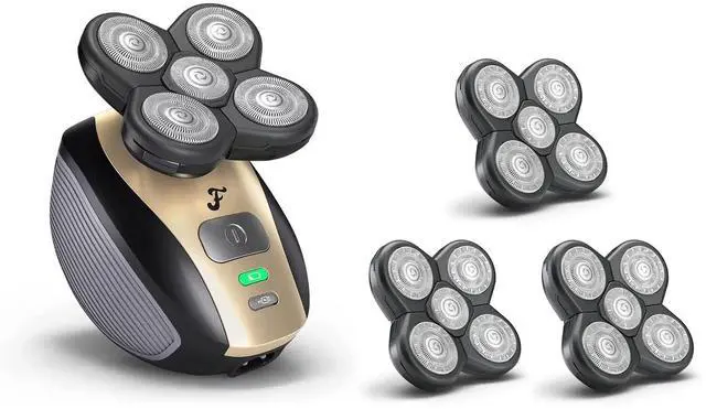 Main image of Freebird FlexSeries Shaver and Blade - Fast, Smooth, Water-Resistant Electric Head Shaver with 5 Flexible Blades, USB Rechargeable, Ideal for Bald Men and Women