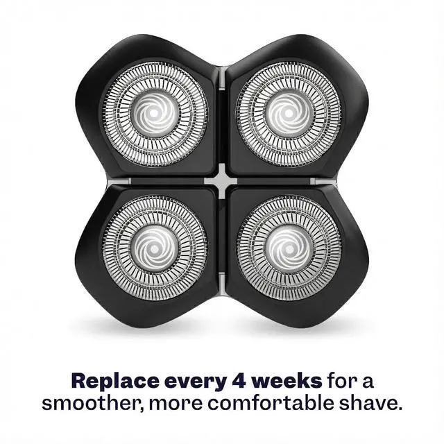 Alt view image 4 of 7 - Freebird Electric Head & Body Hair Shaver - Mens Cordless Waterproof Razor with Rotary Blades (FlexSeries Pro, Shaver Kit + Travel Case + Extra Blade)