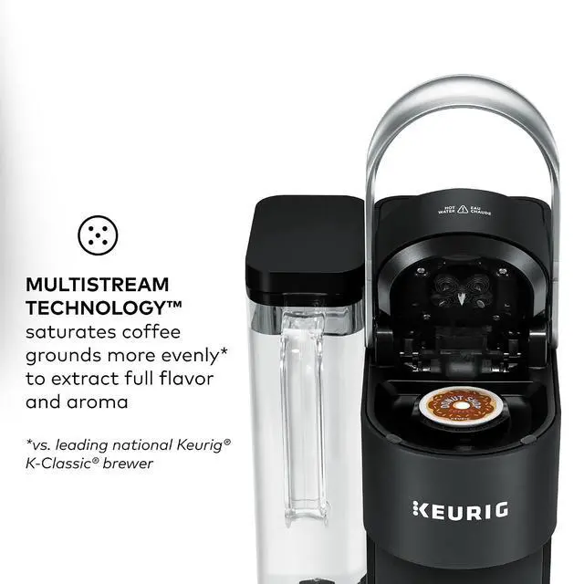 Alt view image 7 of 7 - Keurig K Supreme Smart Single Serve Coffee Maker, Multistream (Black) | Brewid and Multistream Tech, WI-FI App Control, Brews 6-12 Oz, 66 Oz Removable Reservoir, Black
