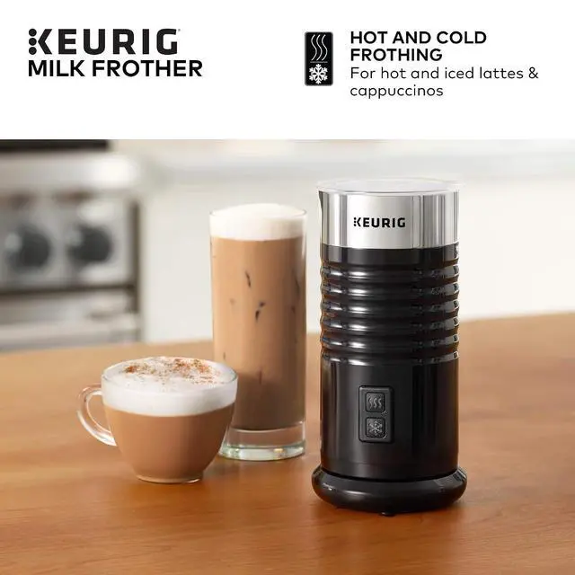 Alt view image 5 of 7 - Keurig Standalone Frother Works Non-Dairy Milk, Hot and Cold Frothing, 6 Oz, Black